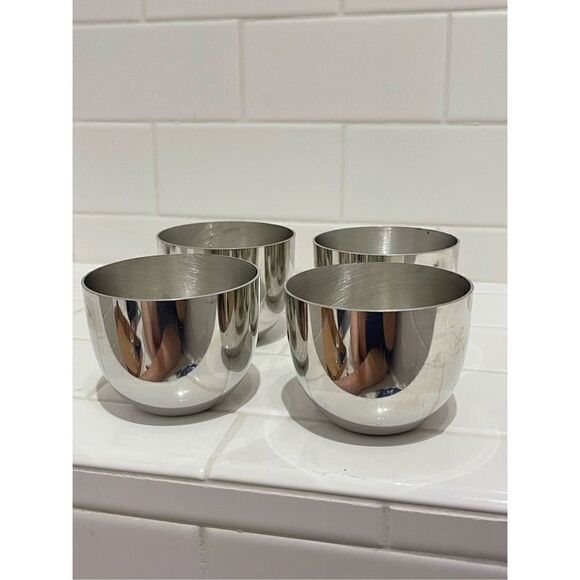 Vintage Monticello Pewter Punch Cups (4) - Picture 1 of 6